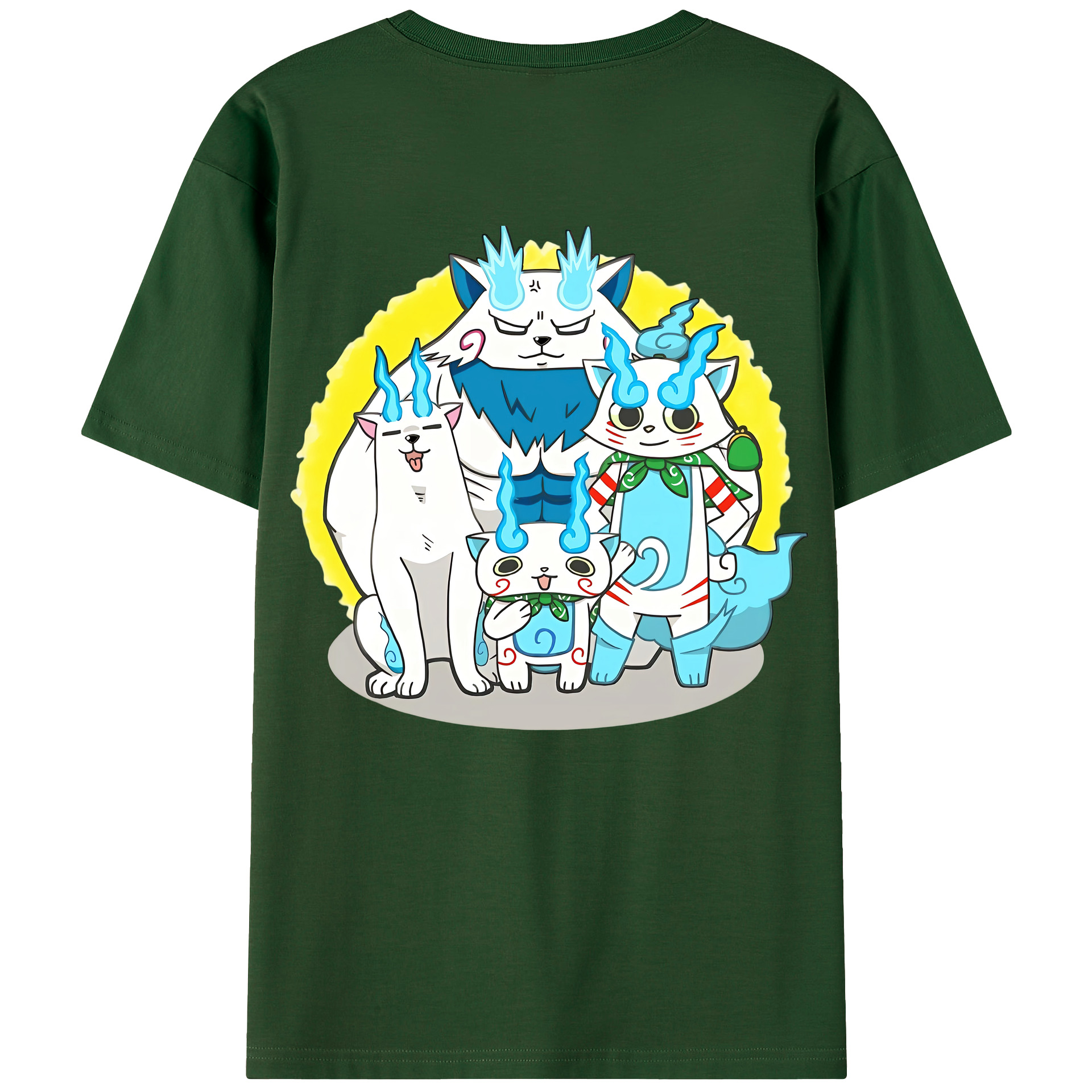 （画像用） 妖怪ウォッチ Yo-kai Watch 綿100％半袖Tシャツ（背面プリント）